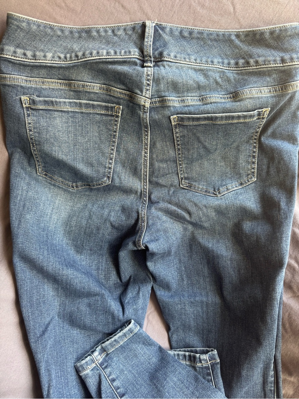 torrid Medium Blue High-Rise Skinny Jeggings with Triple Button - Picture 2 of 4